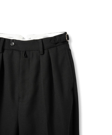 2TUCK TROUSERS | BLACK
