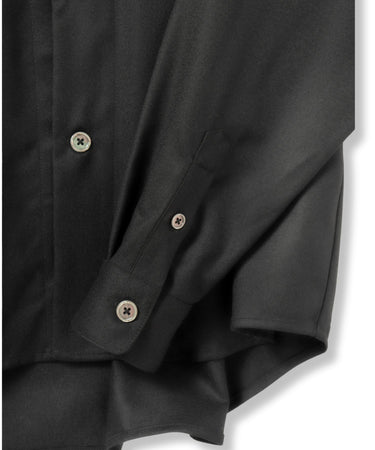 【TENON SHIRT】SUPER 120's BAND COLLAR SHIRT | CHARCOAL GRAY