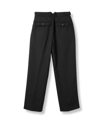 2TUCK TROUSERS | BLACK