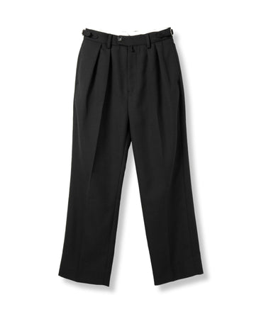2TUCK TROUSERS | BLACK